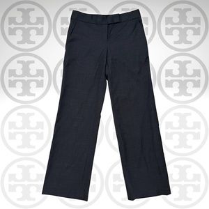 TORY BURCH Women's Lightweight Wool Trousers Dark Gray Dress Pants Size 2